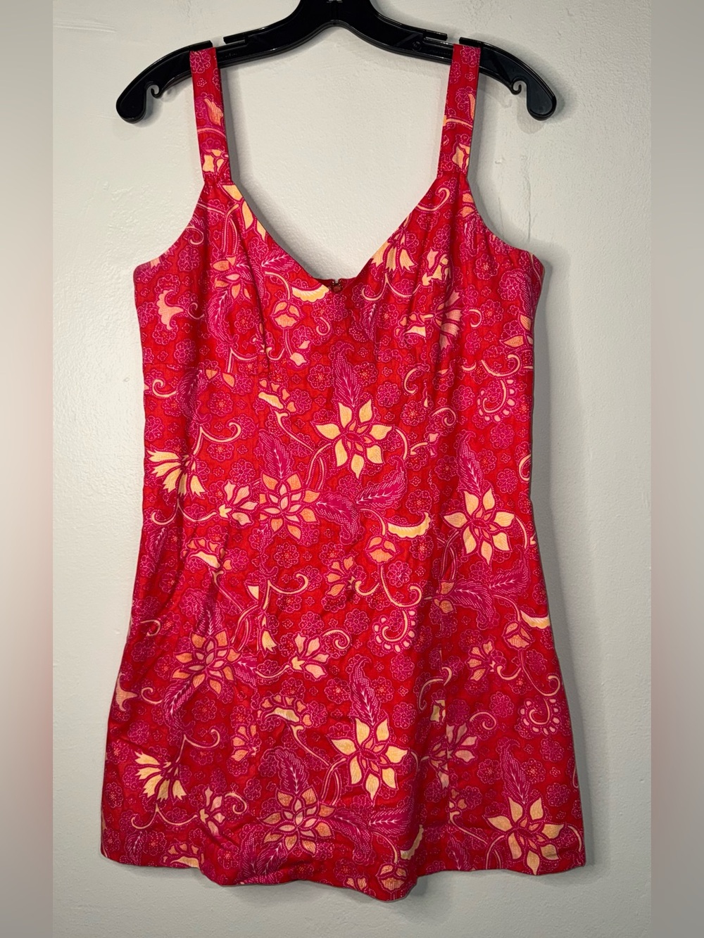 The Hyland Y2K Floral Pink Mini Sundress with Supportive Straps